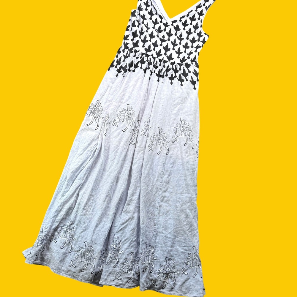 Floreat Arabian Camel Joy Ride Dress Women 4 Anthropologie Sequin Embroidered